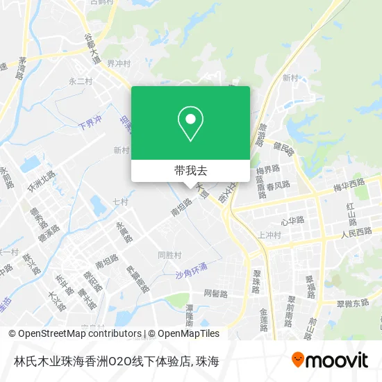 林氏木业珠海香洲O2O线下体验店地图