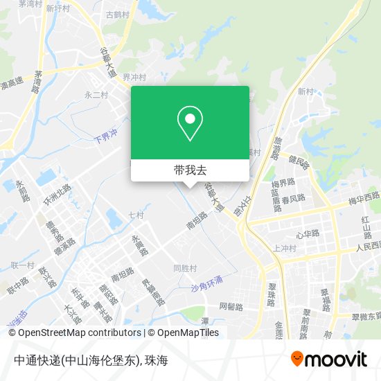 中通快递(中山海伦堡东)地图