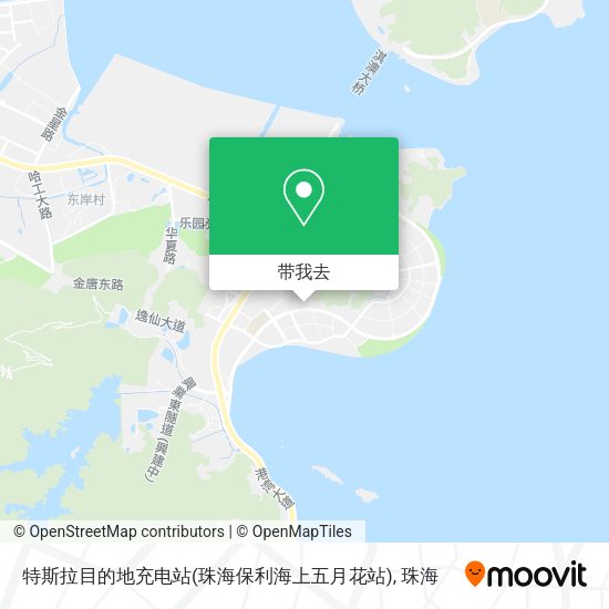 特斯拉目的地充电站(珠海保利海上五月花站)地图