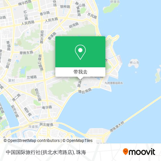 中国国际旅行社(拱北水湾路店)地图