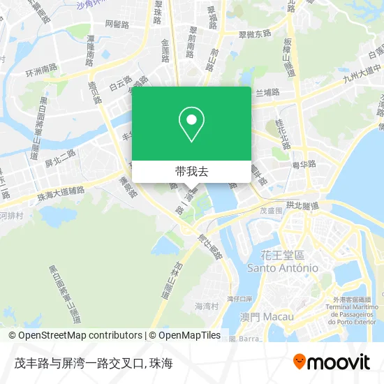 茂丰路与屏湾一路交叉口地图