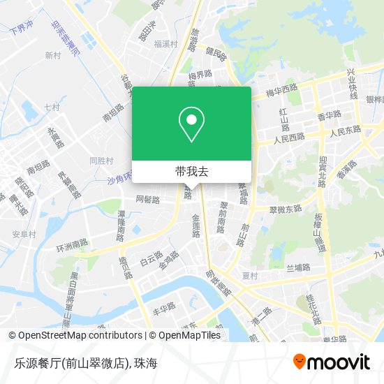 乐源餐厅(前山翠微店)地图