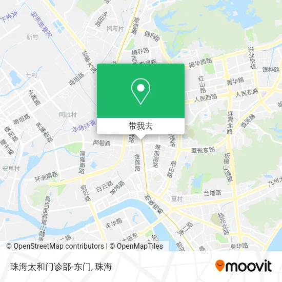 珠海太和门诊部-东门地图