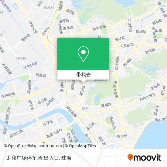 太和广场停车场-出入口地图