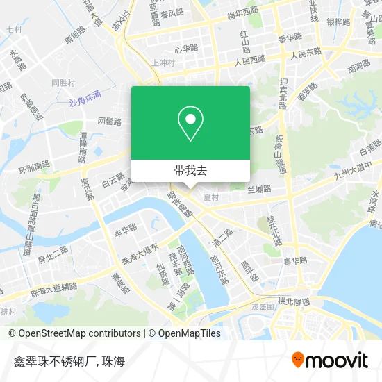 鑫翠珠不锈钢厂地图
