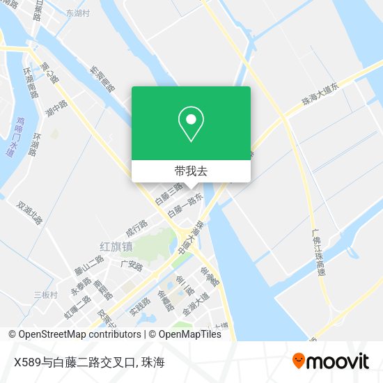 X589与白藤二路交叉口地图