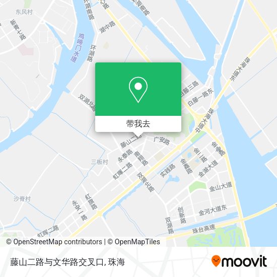 藤山二路与文华路交叉口地图