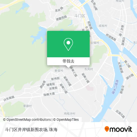 斗门区井岸镇新围农场地图