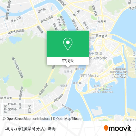 华润万家(澳景湾分店)地图