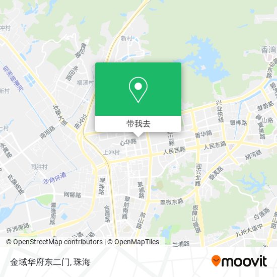 金域华府东二门地图