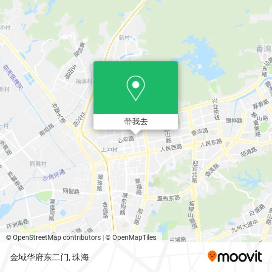 金域华府东二门地图