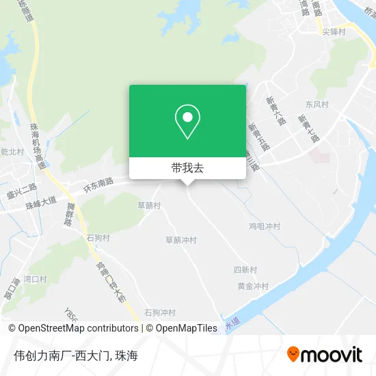 伟创力南厂-西大门地图