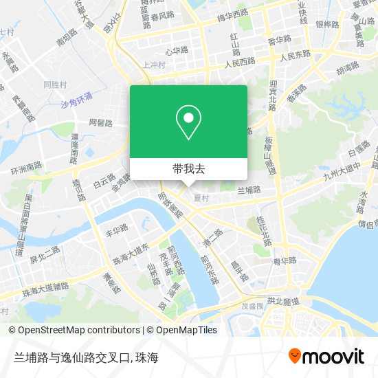 兰埔路与逸仙路交叉口地图