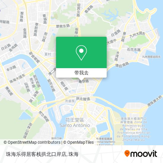 珠海乐得居客栈拱北口岸店地图