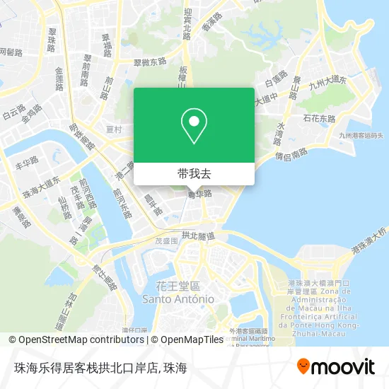 珠海乐得居客栈拱北口岸店地图