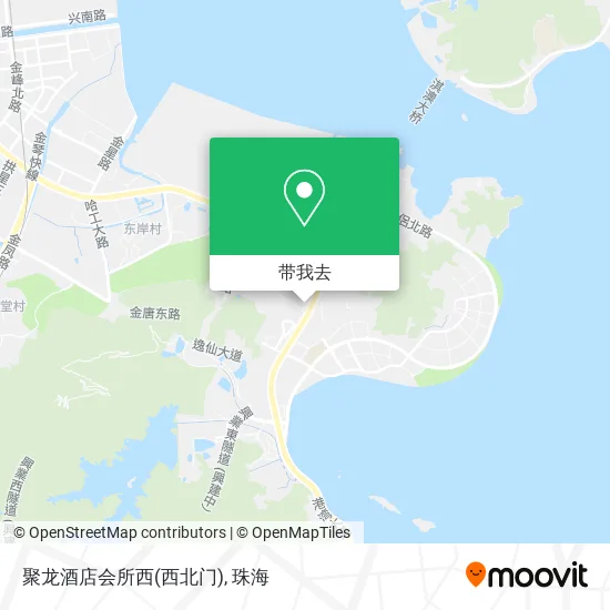 聚龙酒店会所西(西北门)地图