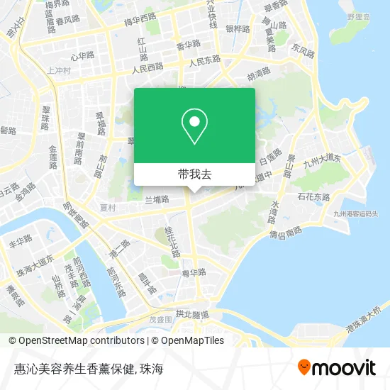 惠沁美容养生香薰保健地图