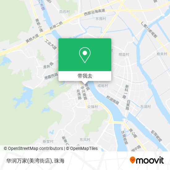 华润万家(美湾街店)地图