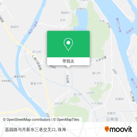 荔园路与月新东三巷交叉口地图