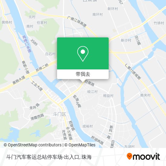 斗门汽车客运总站停车场-出入口地图