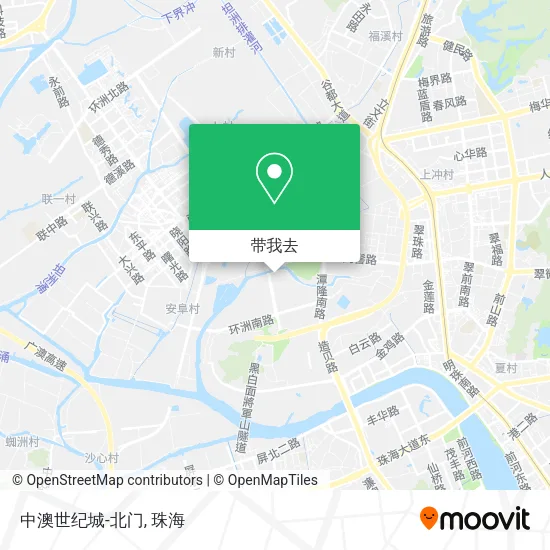 中澳世纪城-北门地图