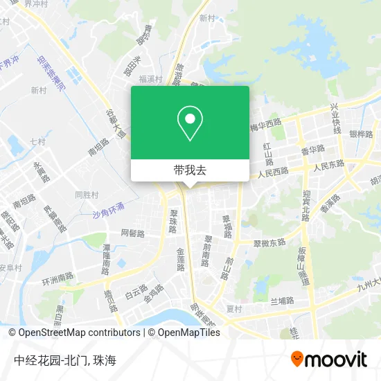 中经花园-北门地图