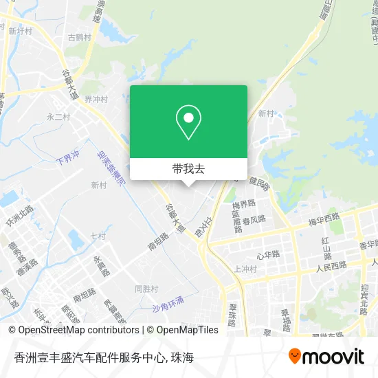 香洲壹丰盛汽车配件服务中心地图