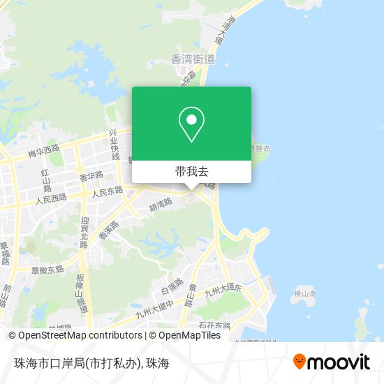 珠海市口岸局(市打私办)地图