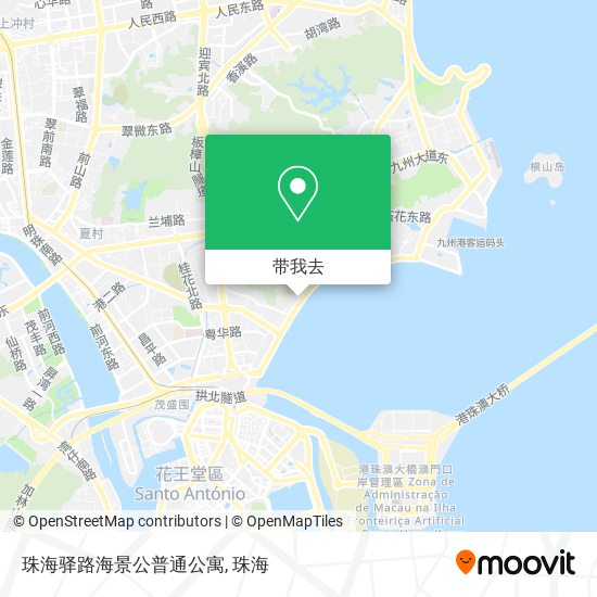 珠海驿路海景公普通公寓地图