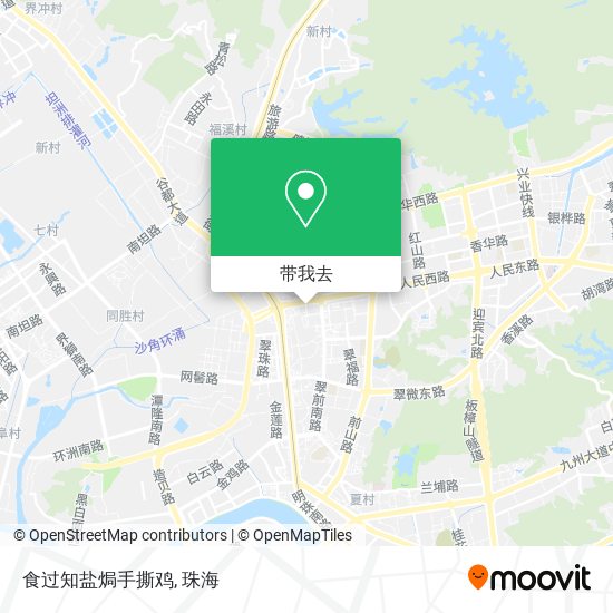 食过知盐焗手撕鸡地图
