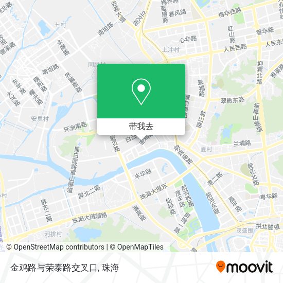 金鸡路与荣泰路交叉口地图