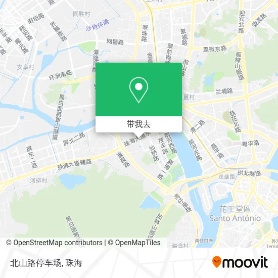 北山路停车场地图