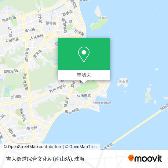 吉大街道综合文化站(南山站)地图