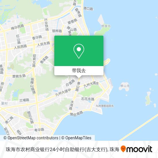 珠海市农村商业银行24小时自助银行(吉大支行)地图