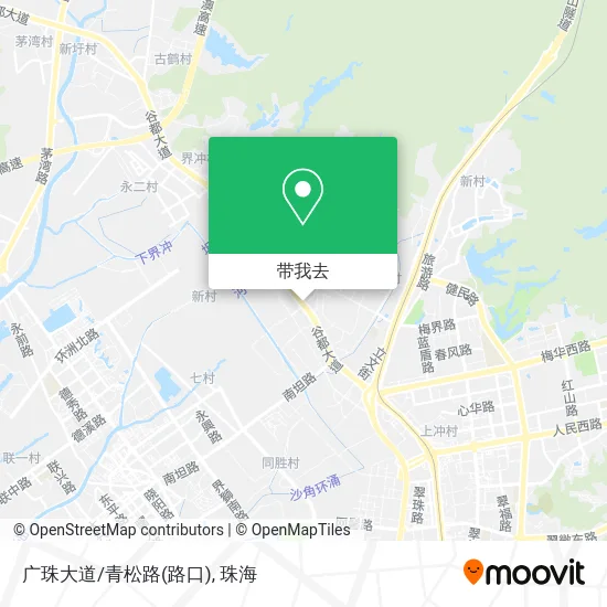 广珠大道/青松路(路口)地图