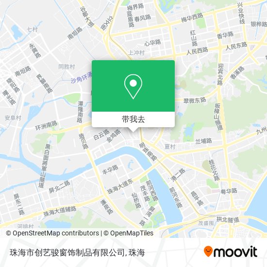 珠海市创艺骏窗饰制品有限公司地图