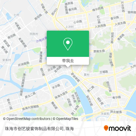 珠海市创艺骏窗饰制品有限公司地图