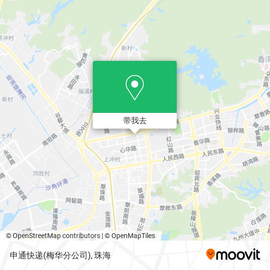 申通快递(梅华分公司)地图