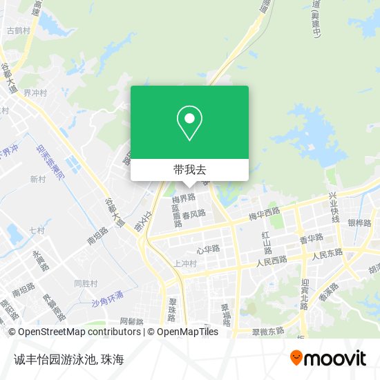 诚丰怡园游泳池地图