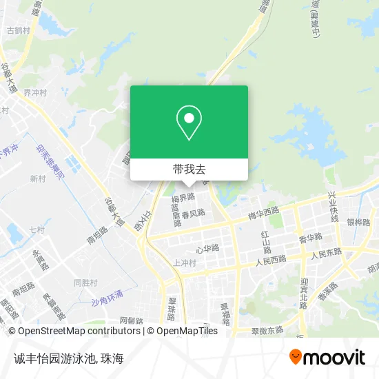 诚丰怡园游泳池地图