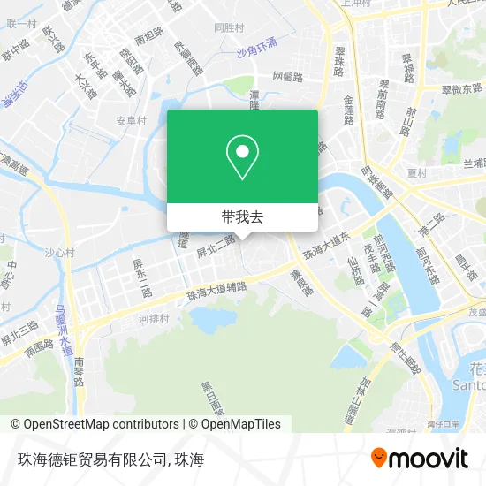珠海德钜贸易有限公司地图