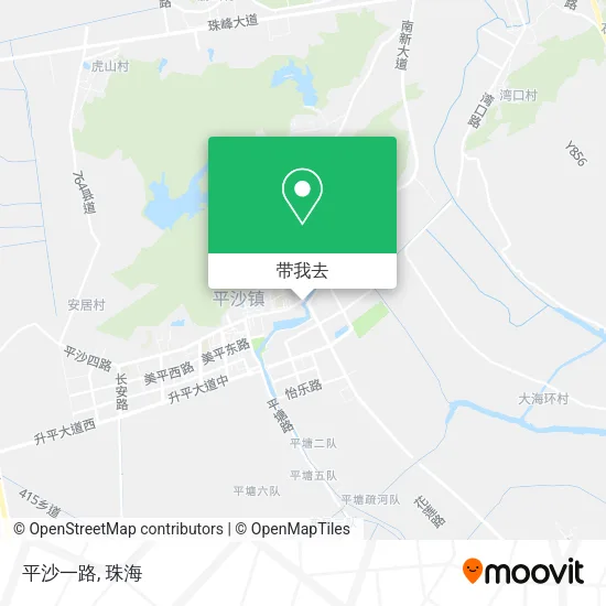 平沙一路地图