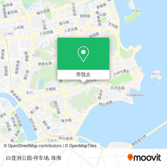 白莲洞公园-停车场地图