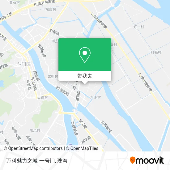 万科魅力之城-一号门地图