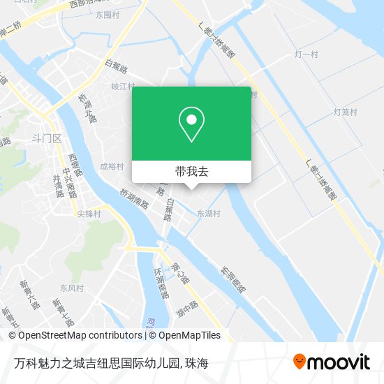 万科魅力之城吉纽思国际幼儿园地图