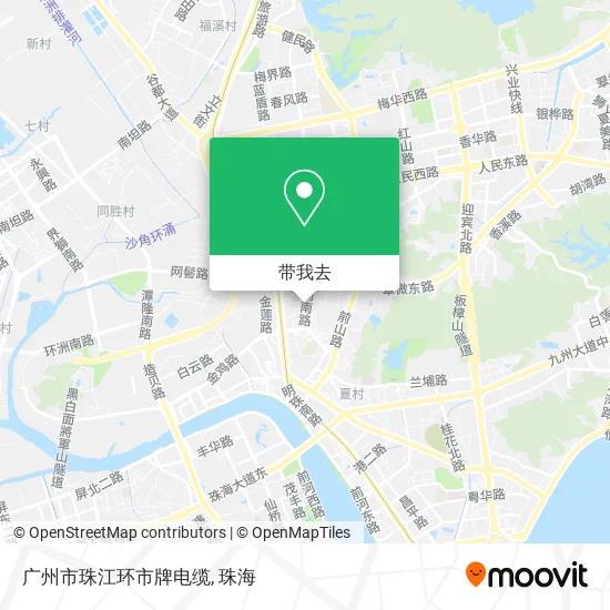 广州市珠江环市牌电缆地图