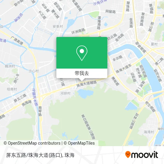 屏东五路/珠海大道(路口)地图