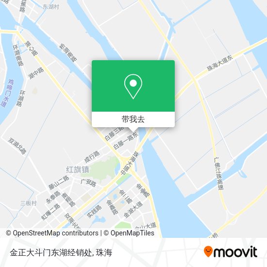 金正大斗门东湖经销处地图