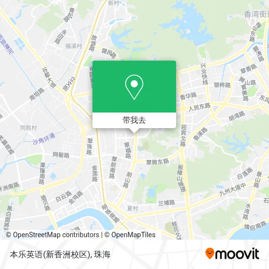 本乐英语(新香洲校区)地图