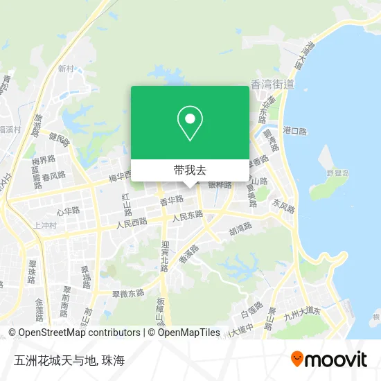 五洲花城天与地地图